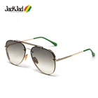 Мужские солнцезащитные очки JackJad, классические градиентные очки в пилотском стиле, с заклепками, S31247, 2021