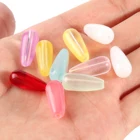 Бусины стеклянные в форме капли воды, 8 х20 мм, 20 шт.лот