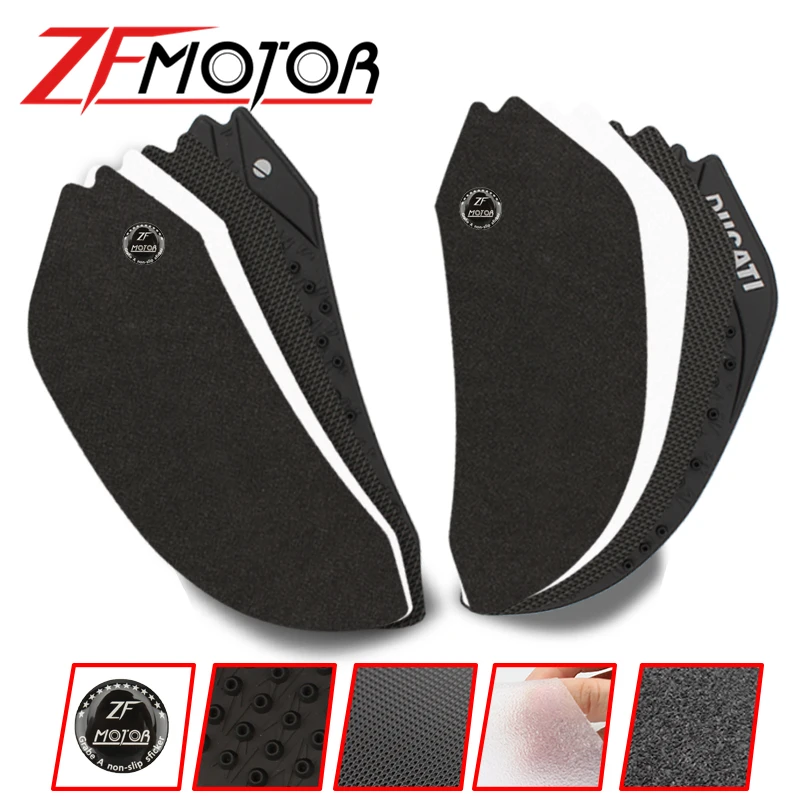 Мотоцикл резиновый бак тяги газа Pad Moto топливная ручка боковая Наклейка для Ducati 899