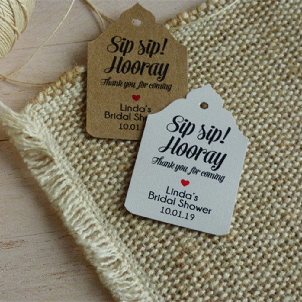 Персонализированные Бирки Для свадебных сувениров с именем и языком для