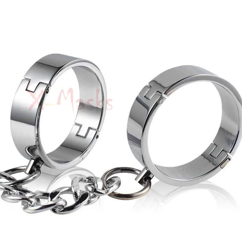 Металлические наручники для секса манжеты на лодыжке стальные ручные бондаж