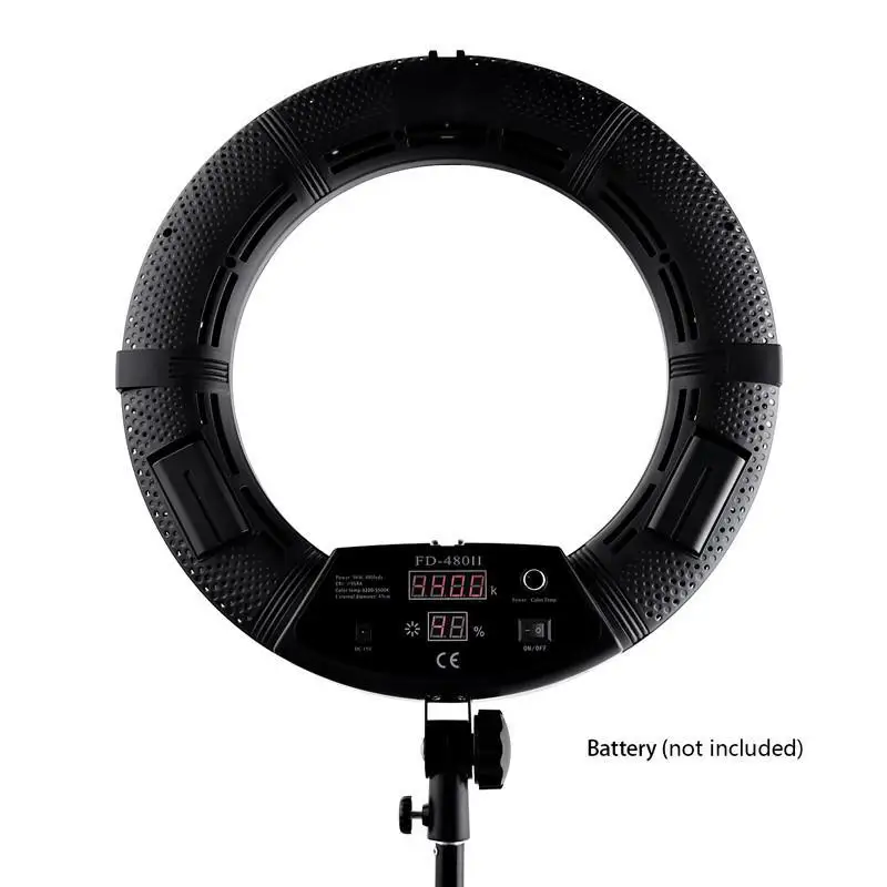 

Yidoblo white FD-480II 18" LED Ring Light Kit 480 LED Warm & Cold 2 color Adjustable Photographic Lighting+ stand (2M)+ Soft bag