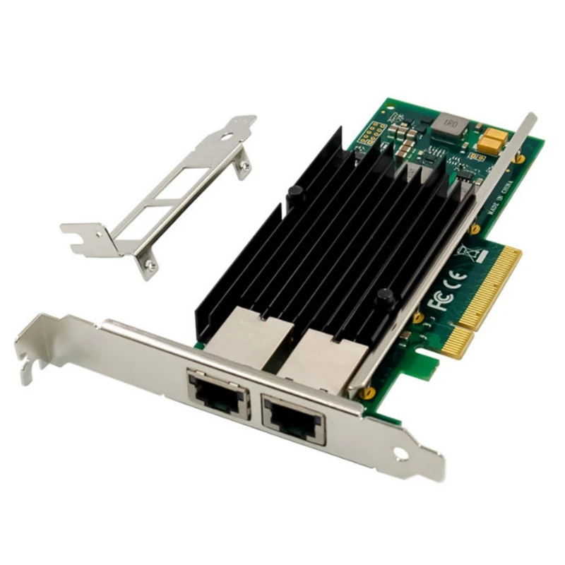 PCI-E X8 Gigabit Server Network Card X540 Dual Electrical Port 10GbE Ethernet NICs for PC