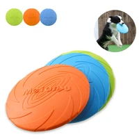 silicone flying saucer dog cat toy dog game flying discs resistant chew puppy training interactive pet supplies outdoor feeder