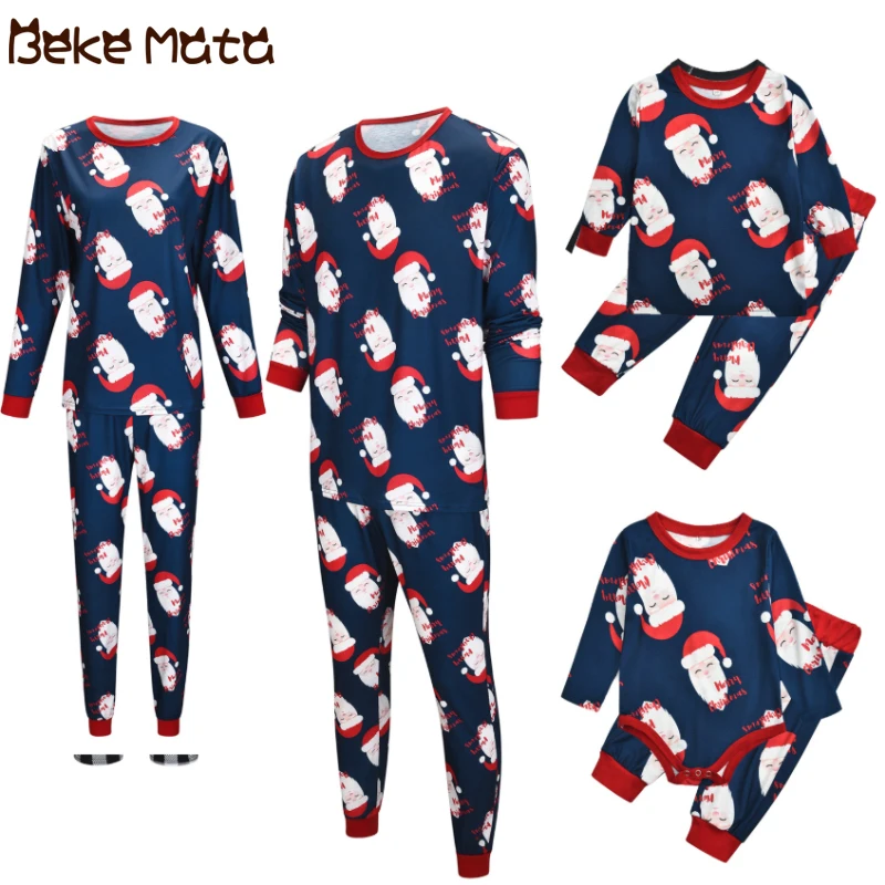 Семейная Рождественская Пижама пижама для отца сына семейный образ одежда мамы и