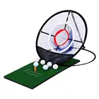 Портативные детские коврики для игры в гольф с сеткой для игры в гольф для использования в помещении и на открытом воздухе