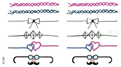 Водонепроницаемая Временная тату наклейка на палец кольцо для девушек и женщин