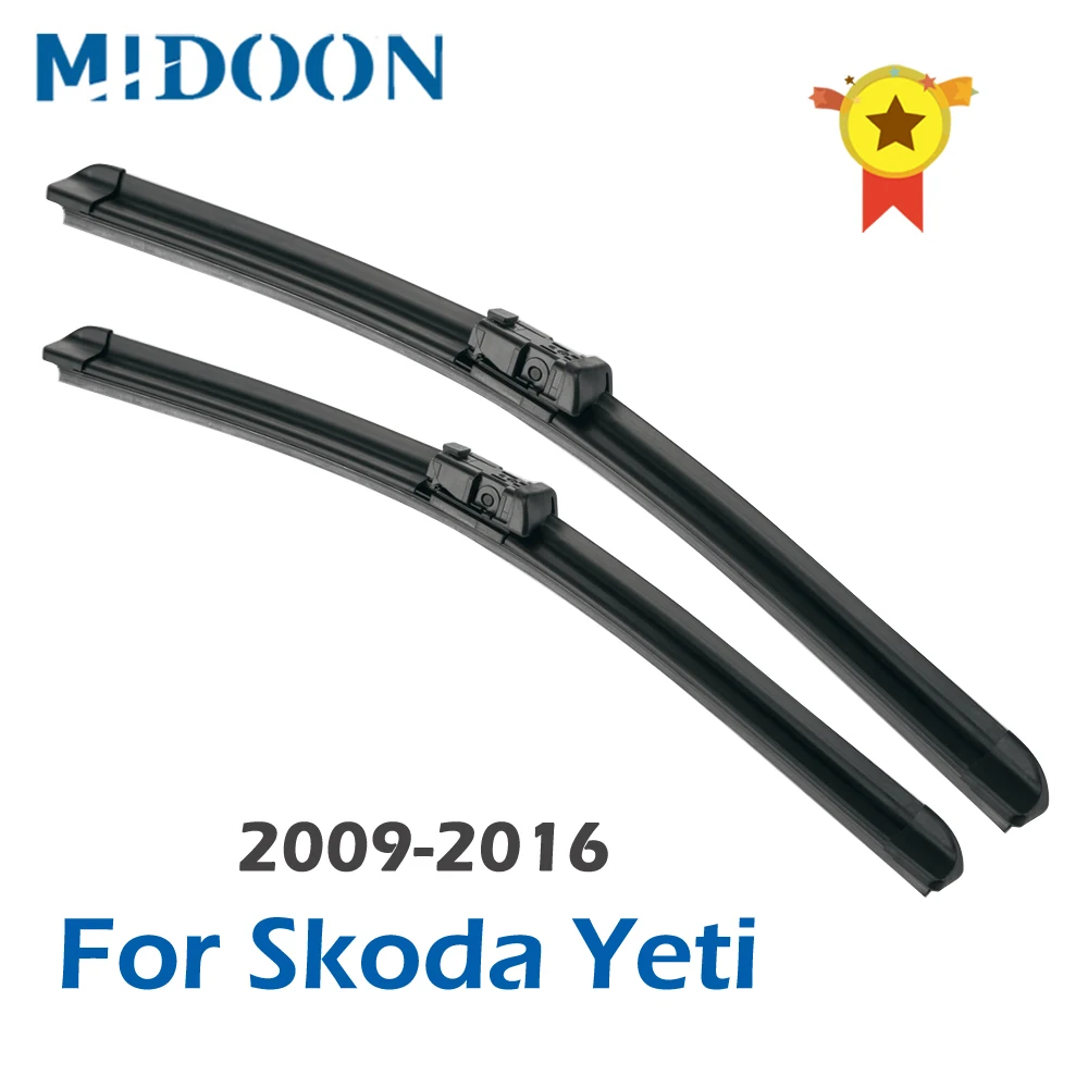 MIDOON стеклоочистителей для Skoda Yeti 24 &quotи 19&quot Fit кнопка оружия 2009 2010 2011 2012 2013 2014 2015