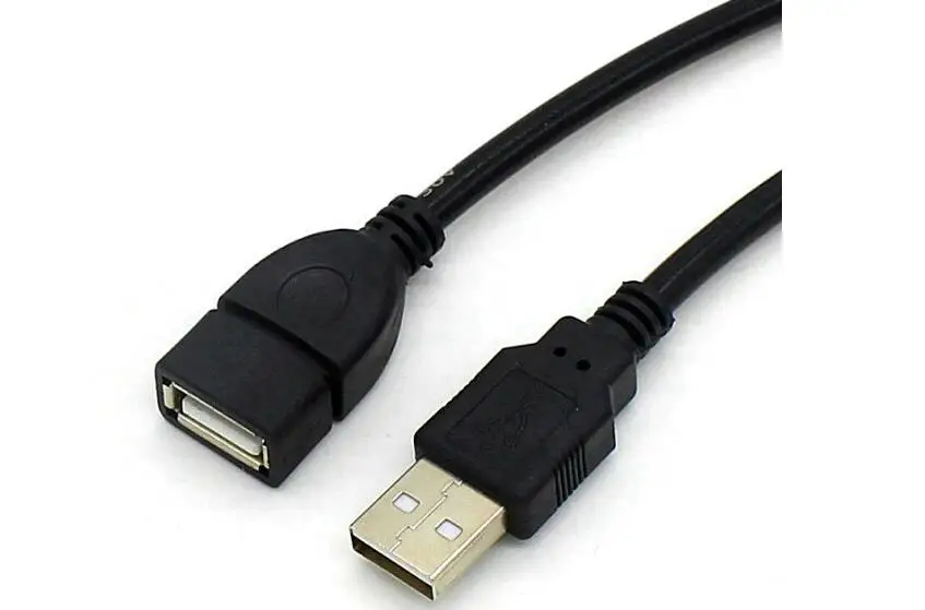 

USB 2.0 extension cable 1.5m black nickel-plated head A-F USB extension data cable Data cable