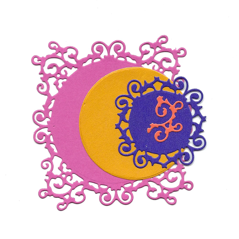 Трафарет с мандалой металлические штампы для вырезания скрапбукинг бумажные