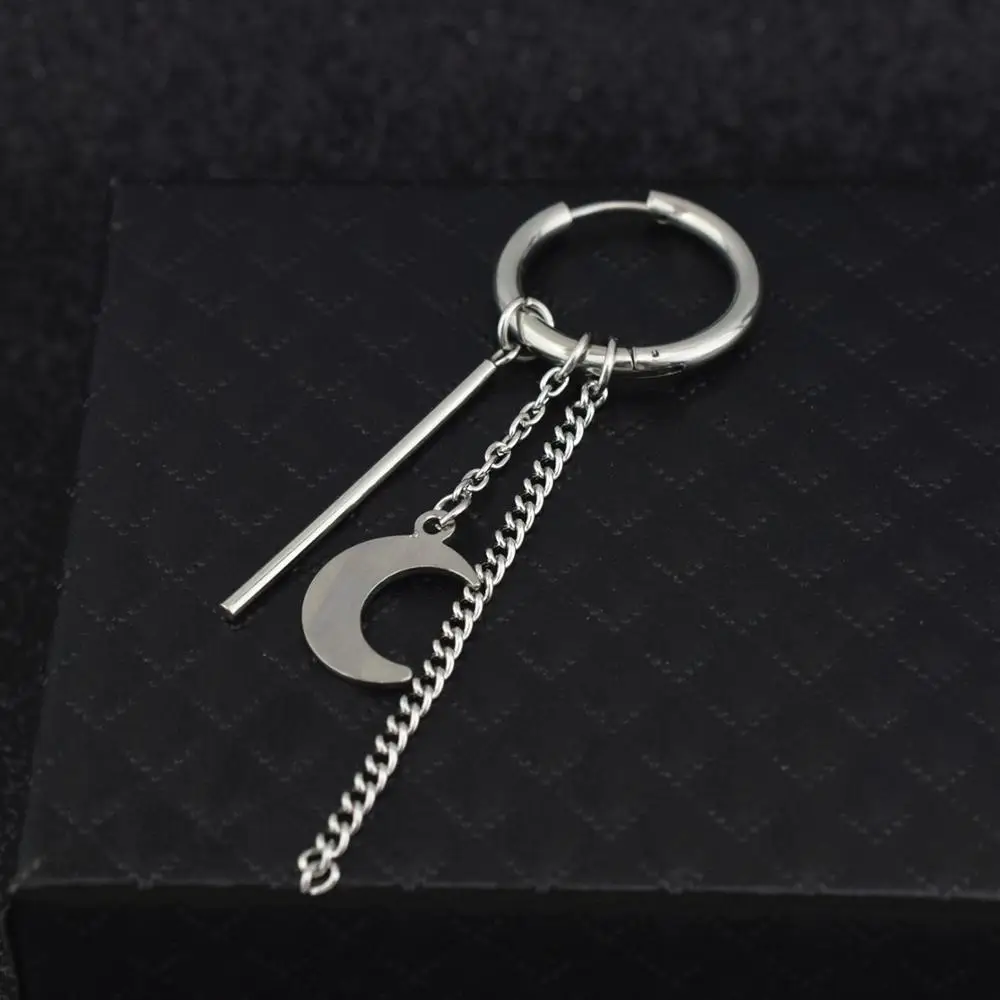 KPOP DNA корейская мода луна цепочка с кисточками 1 пара серебряный цвет кисточка JIMIN