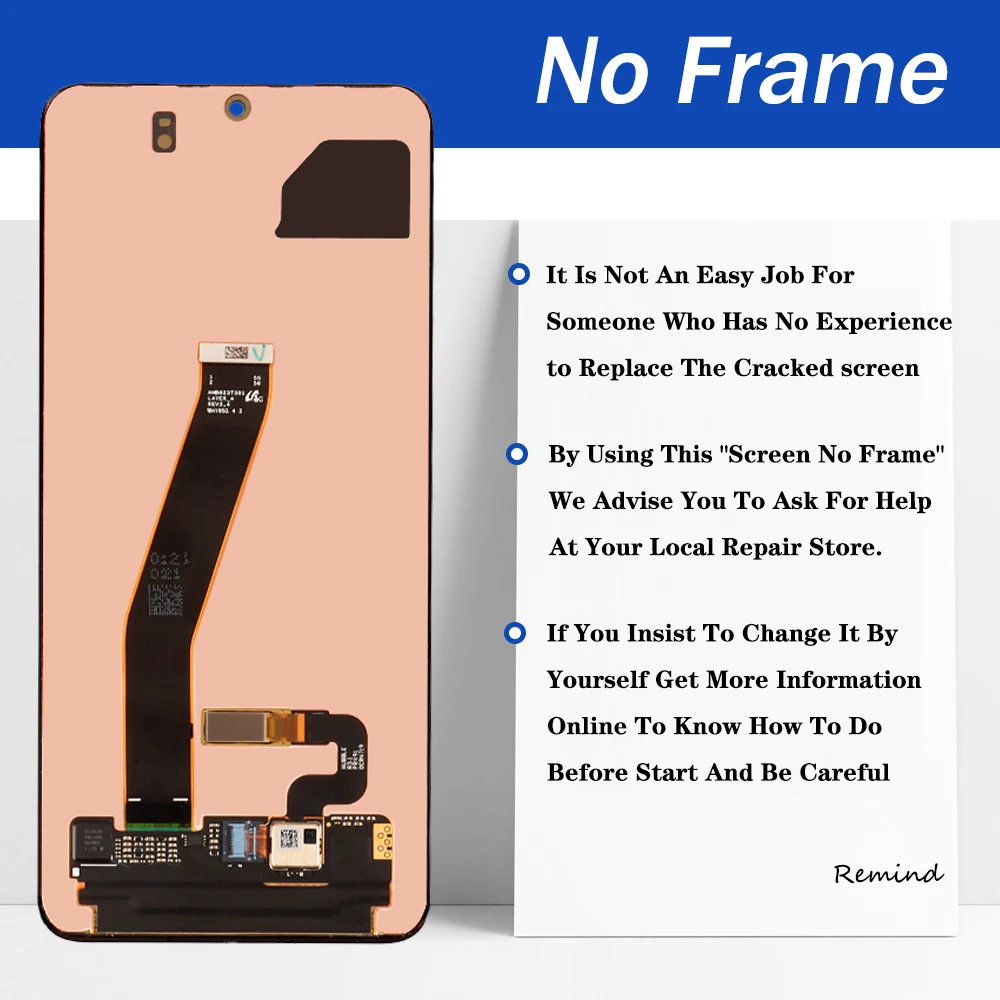 Оригинальный Новый ЖК-дисплей для SAMSUNG Galaxy S20 G980 G980F G980F/DS Super AMOLED дисплей с рамкой