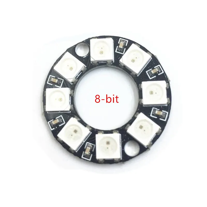 WS2812B DIY светодиодный Ring 8 12 16 24 60 бит Интеллектуальный полноцветный RGB WS2812 5050