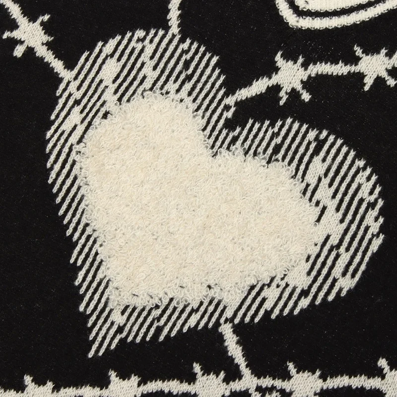 Женский жаккардовый жилет с сердцем без рукавов Свободный Повседневный