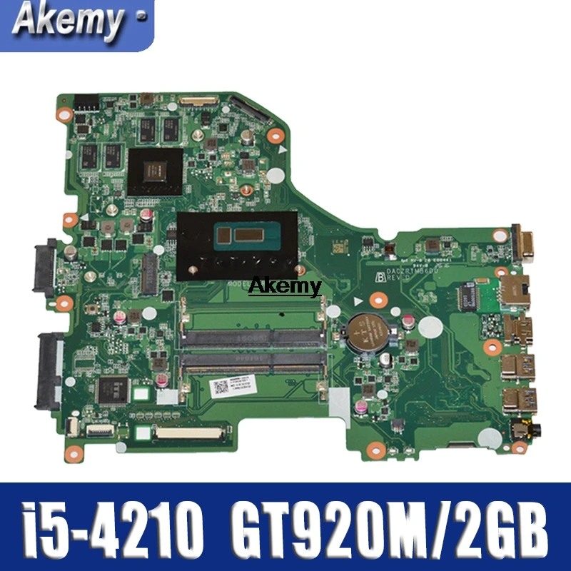 

DA0ZRTMB6D0 motherboard For Acer E5-573 E5-573G notebook motherboard CPU i5 4210U GT920M 2G DDR3 100% test work