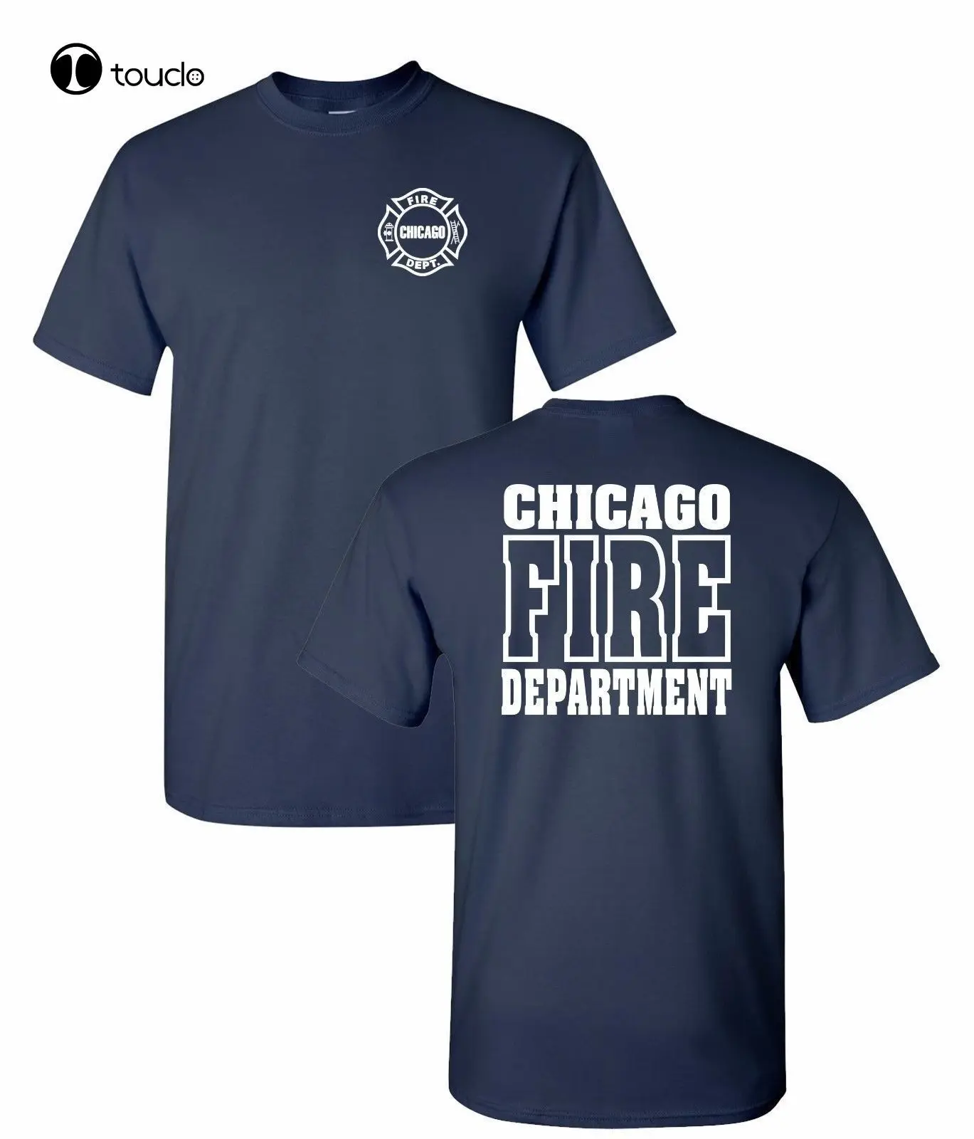 Camiseta de trabajo de 2 caras del Departamento de Bomberos de Chicago, como se ve en la Tv