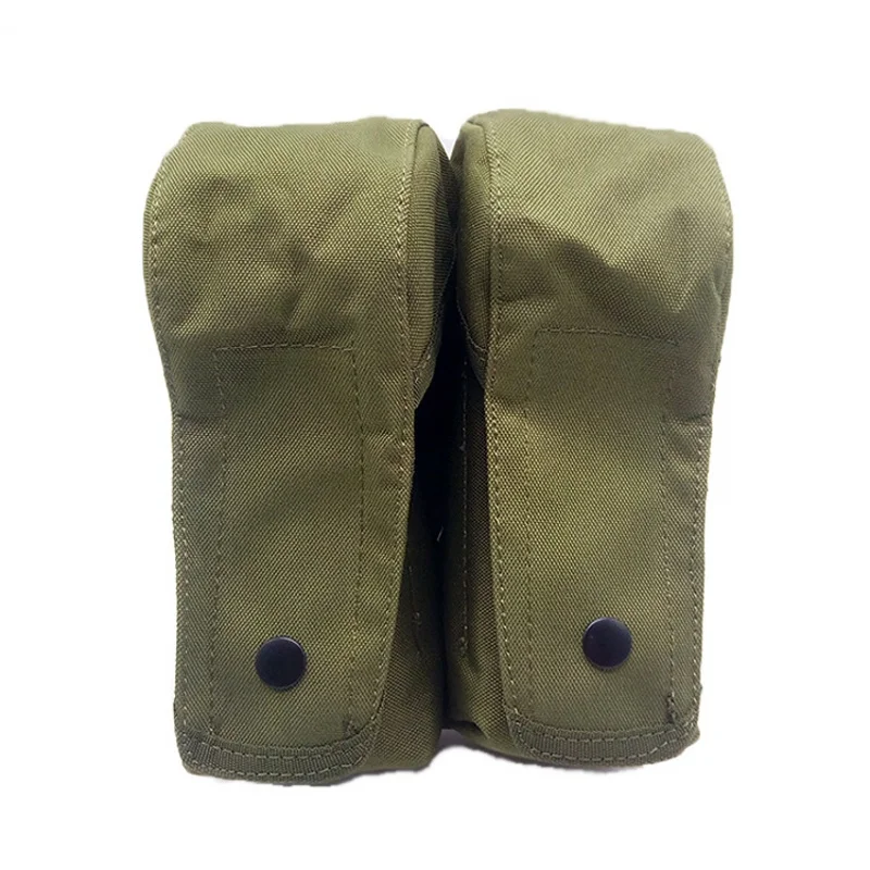 OD Страйкбол Тактический Molle двойной АК пистолет подсумок армейский пистолет аксессуары держатель охотничья сумка Военная M4 АК винтовка подсумок - Цвет: OD