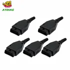 20 шт.лот OBD штекер OBD2 16Pin разъем OBD II адаптер OBDII разъем J1962 OBD2 разъем в наличии