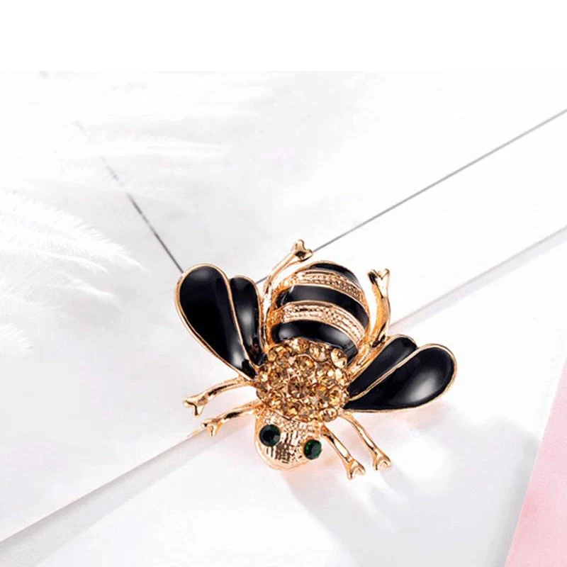 Модные корейские аксессуары женские нежные Маленькие броши в виде пчел