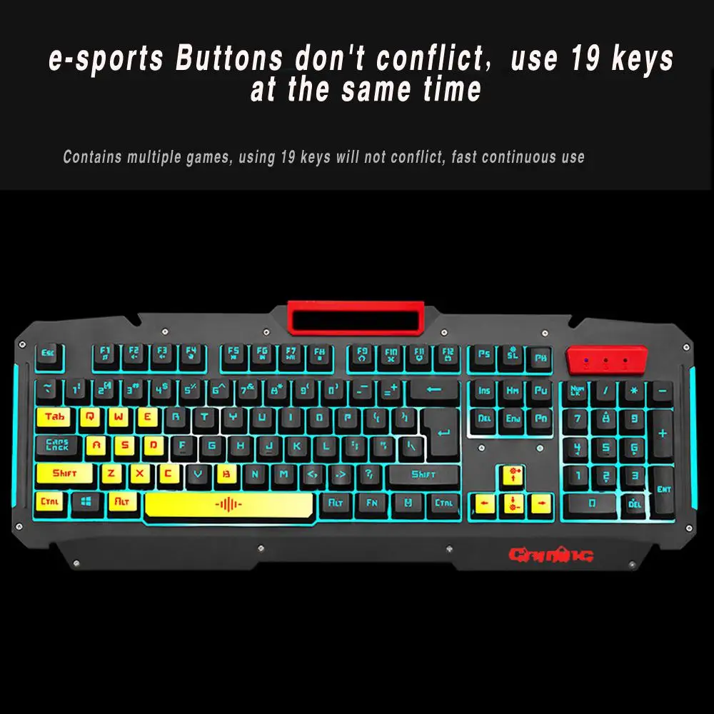 

EastVita Backlit Wired Keyboard Mouse Set Mechanical Hand Feeling Gaming Keyboard Mouse Suit
