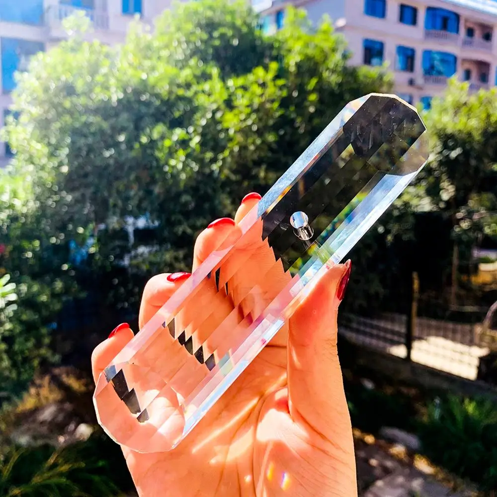 150 мм полоса столб кристаллическая Призма ограненный прозрачный кристалл Стекло