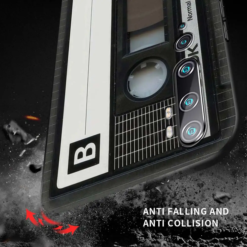 black case for xiaomi mi poco x3 nfc m3 11 10t 9t note 10 pro 10s cc9 8 a2 lite fundas phone covers retro camera games free global shipping
