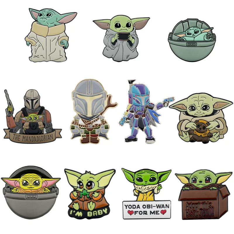 Детские Броши с изображением героев Диснея броши в виде малыша Йоды