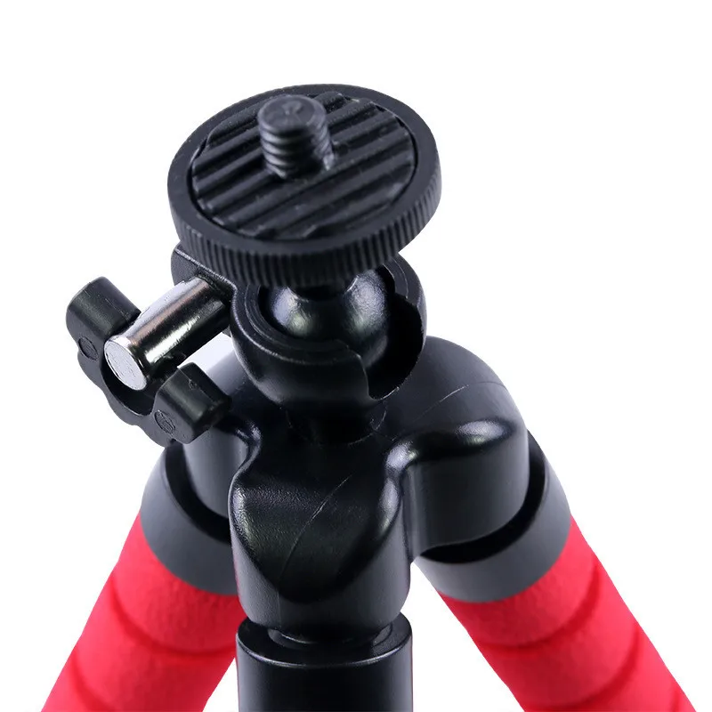 Mini Flexible Camera Tripod Octopus Sponge + Mount Adapter for Gopro Hero 8/7/6/5/4/3/3+/2/1 SJCAM Xiaomi Yi | Электроника