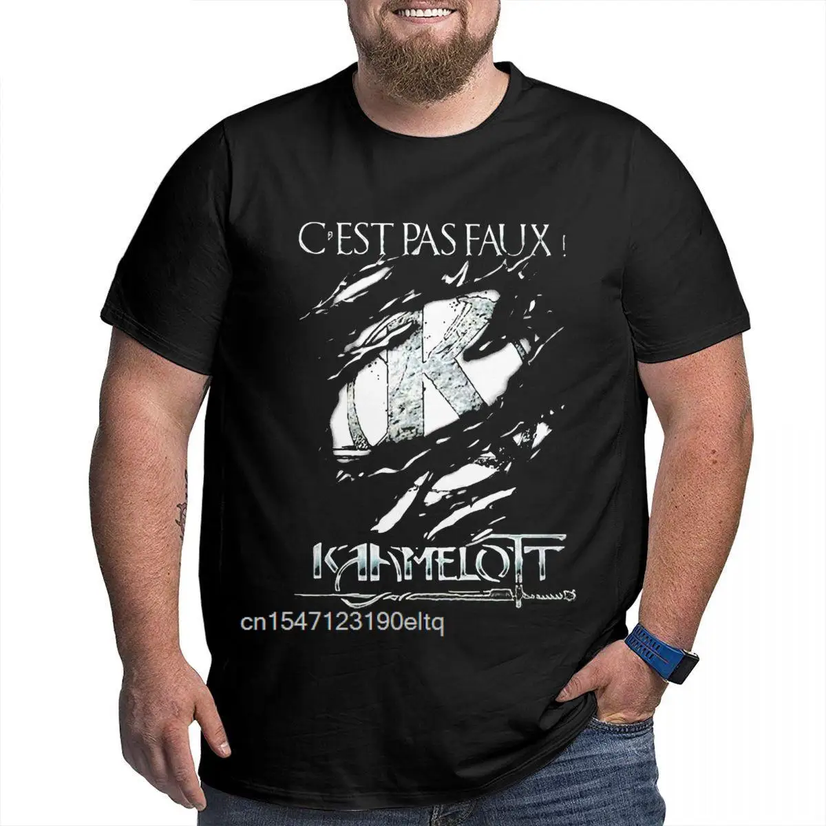 

Kaamelott Retro T Shirt Plus Size Cotton Custom Short Sleeve Shirts