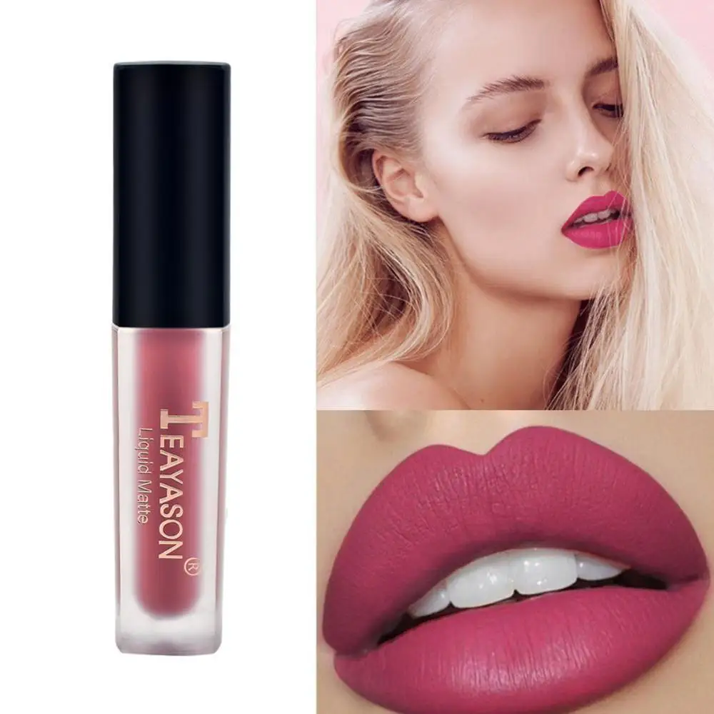 1 шт. Женская мода жидкая губная помада набор блеск для губ телесный макияж