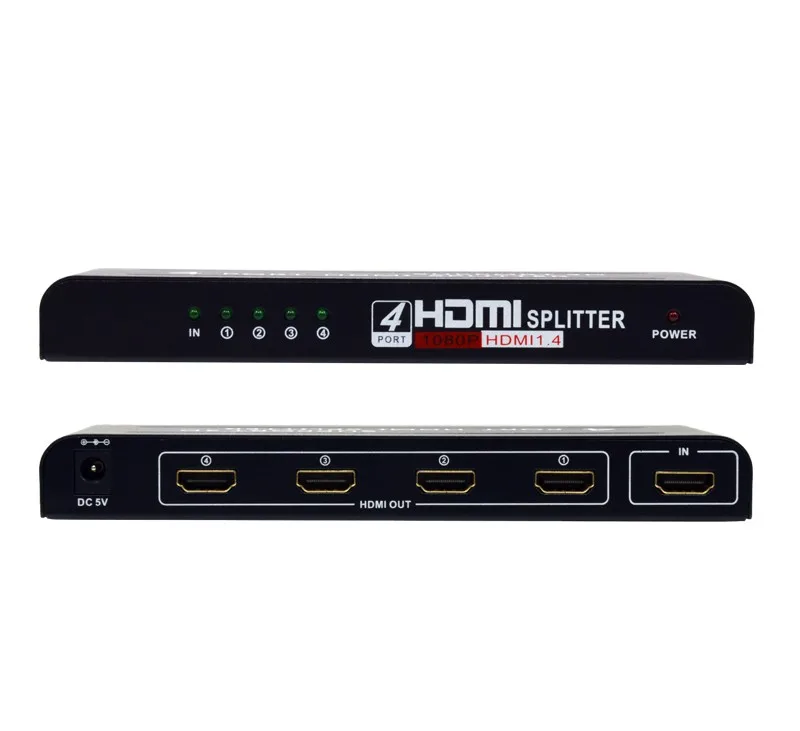 

HDMI splitter 1.4 HDMI frequency divider video drag four screen divider video synchronizer