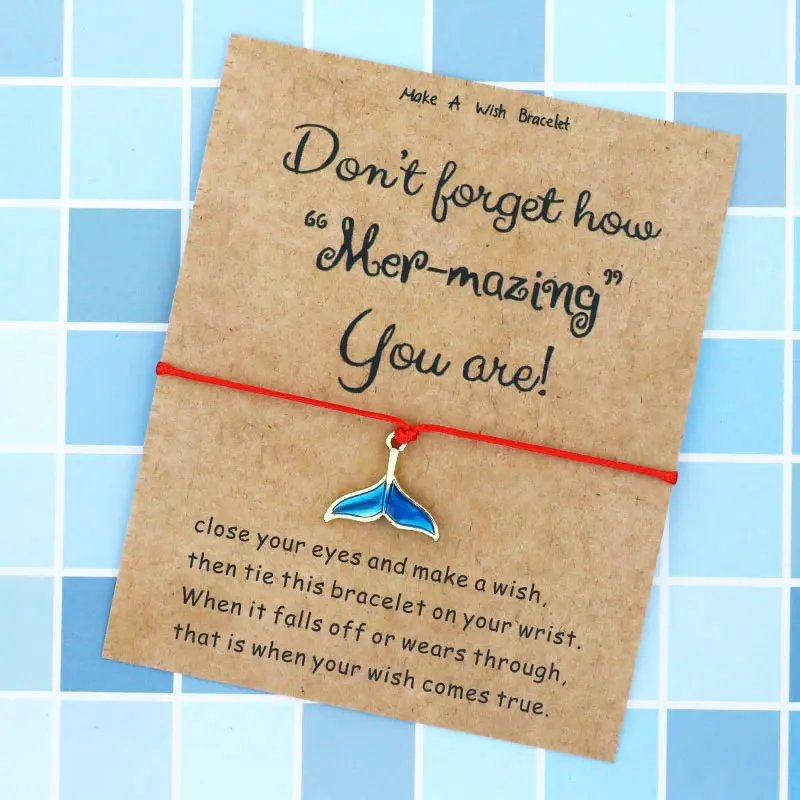 Женский/мужской браслет русалка дружбы с рыбьим хвостом | Украшения и аксессуары