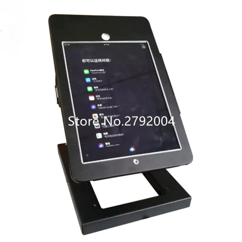 shopping mall tilting tablet pc table kiosk holder locked and keys  foldable tablet pc cradle adjustable for ipad 2/3/4