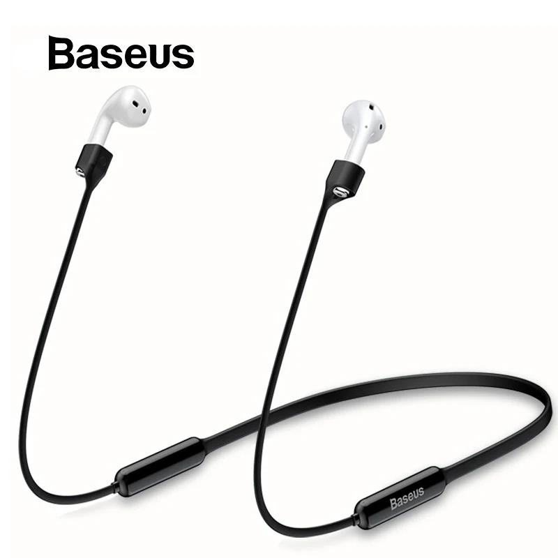 Baseus, силиконовый ремешок для Airpods 1/2, беспроводные наушники, спортивный Заушник, анти-потеря, веревка, гарнитура для Airpods, защитный шнурок