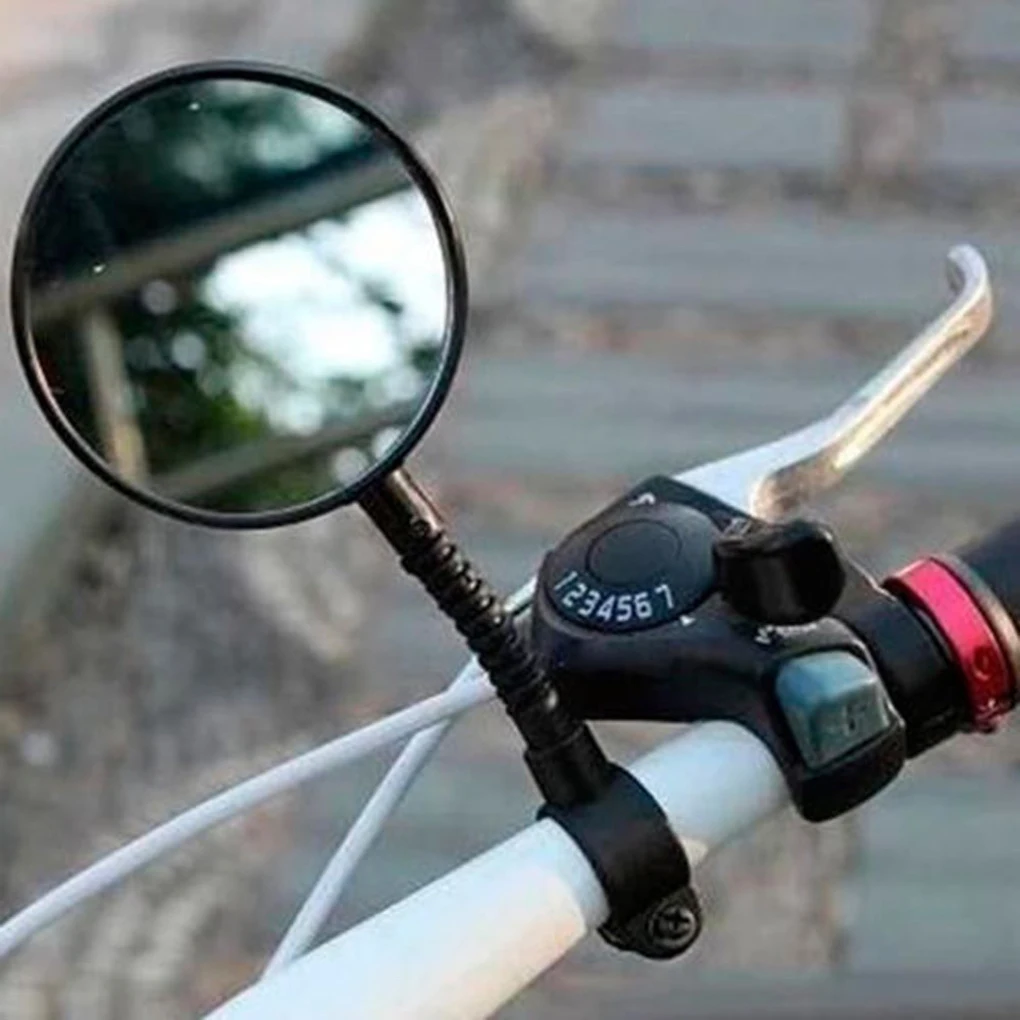 

Bike Rearview Mirror Universal Mountain Bicycle Cycling Handlebar Safe Flexible Rear Back View Mirror Bike Handlebar Mirror