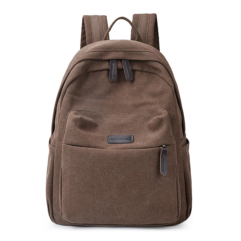 Холщовый женский рюкзак в винтажном стиле, рюкзак для путешествий, повседневный школьный рюкзак для девочек, школьная сумка для студентов, рюкзак Mochila - Цвет: Шоколад