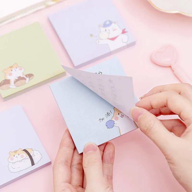 Kawaii Cat листы памятки наклейки для ежедневника милый клейкая бумага заметок