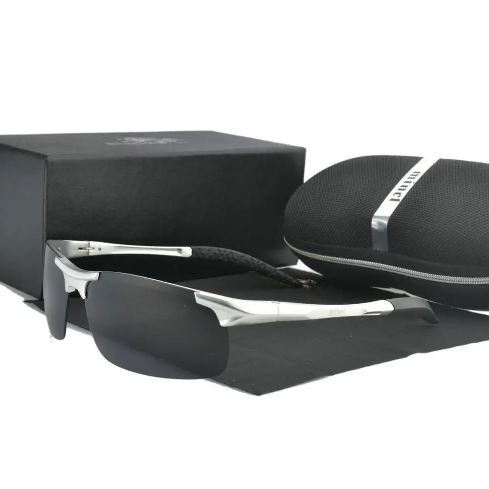 Мужские солнцезащитные очки из алюминиево магниевого сплава поляризационные UV400