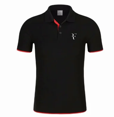 

2020 New Polo Shirt RF roger federer logo Cotton Polo shirt Short Sleeve High Quantity polo shirts