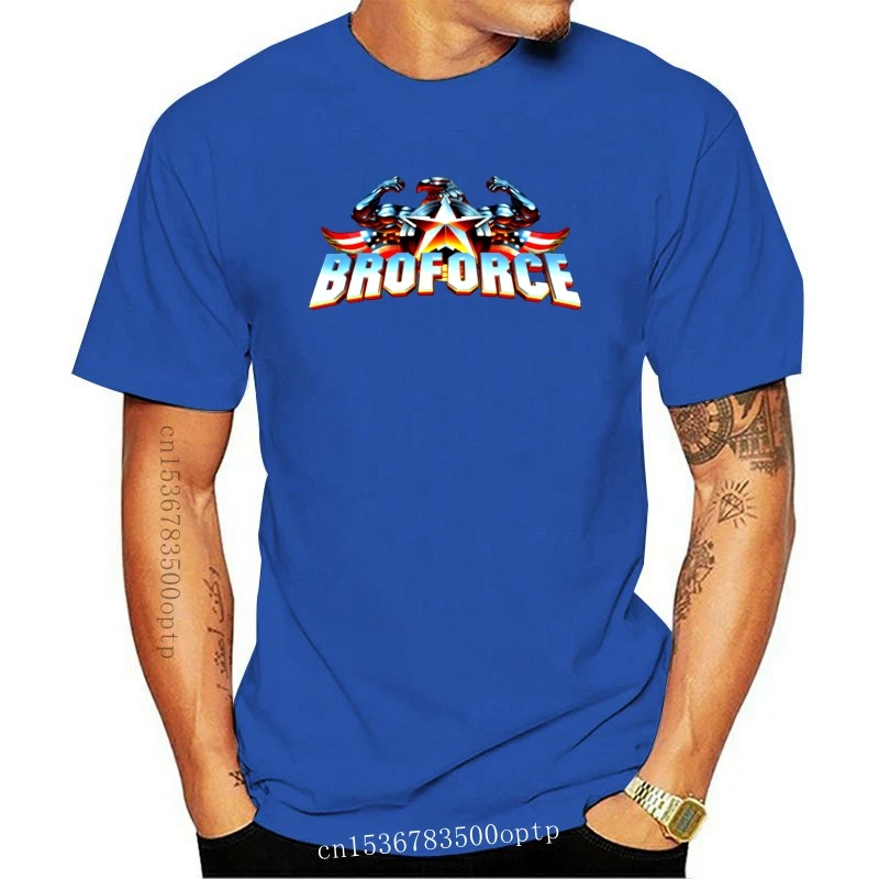 

New Freedom T Shirt BROFORCE Cartoon Print T-Shirt Men Basic T Shirts Short Sleeve Beach Tee Shirt Streetwear Funny T Shirts 4XL