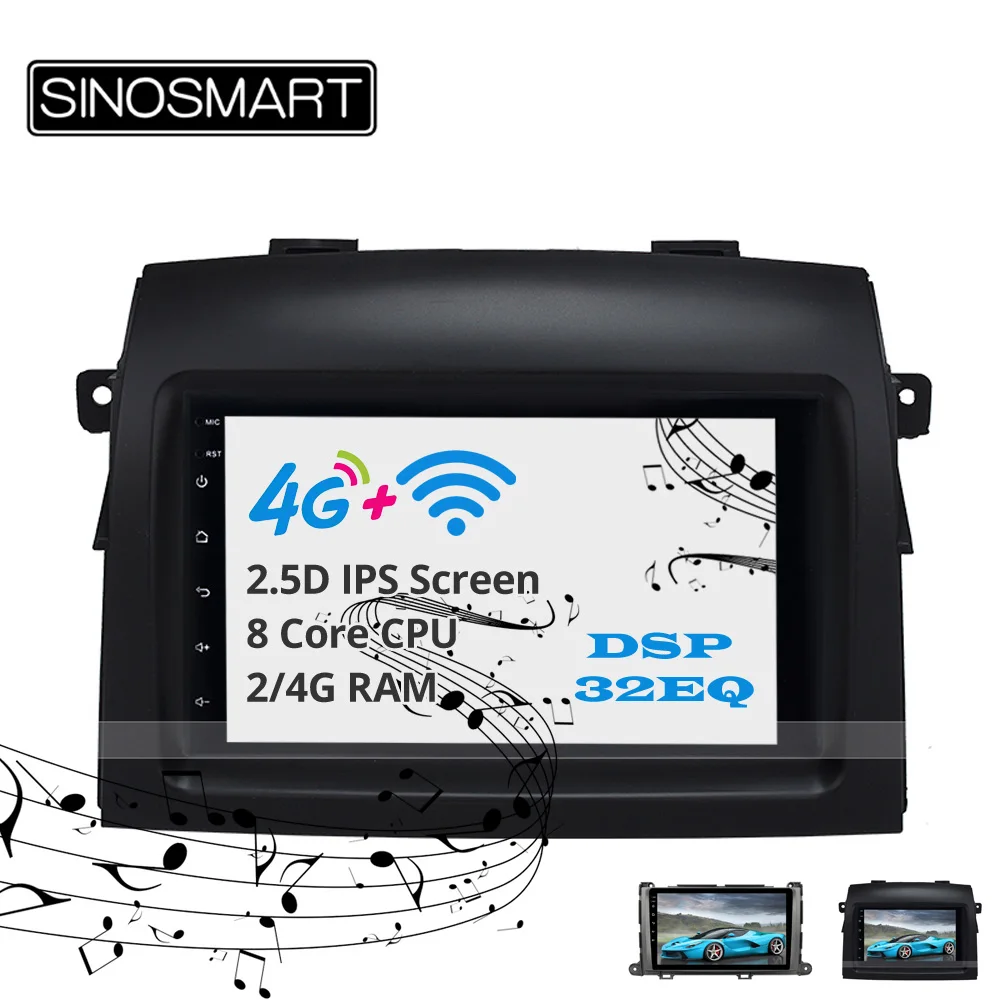 Sinosmart Android 8 1 IPS/QLED 2.5D экран автомобильный gps радио навигатор плеер для ToyotaSienna 2004 18