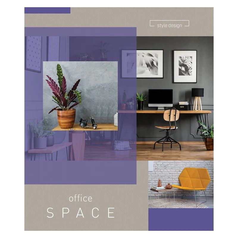 Тетрадь 60л. А5 клетка ArtSpace &quotОфис. Office space&quot 5 штук в упаковке микс дизайнов |