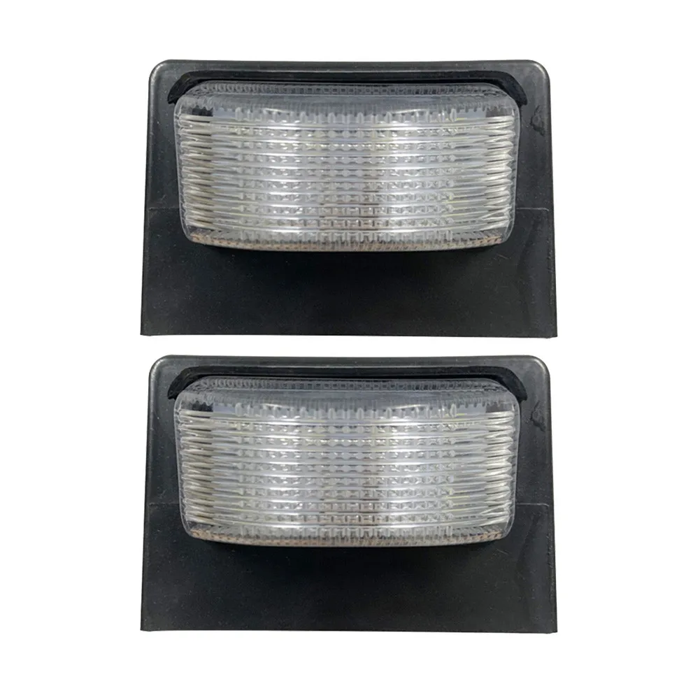 

2Pcs License Plate Light For Boat Aircraft Automobile RV Motorbike And Truck LED Light For Car License Number Plate Lights