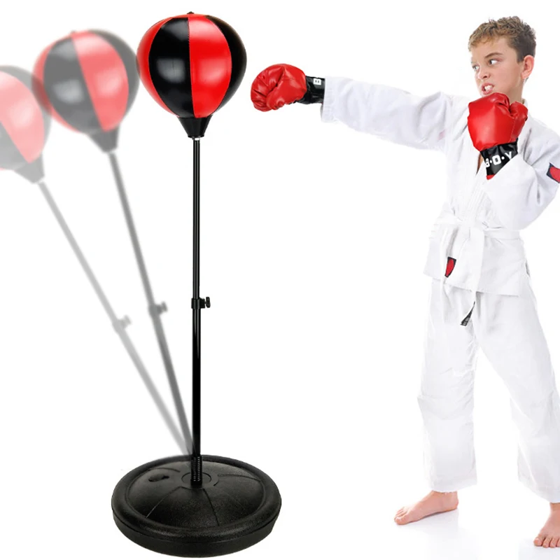 

Kids Fitness Boxing Equipment Taekwondo Muay Thai Children Punching Bag Ball Gloves Sport Musculation Training Home Gym Toys