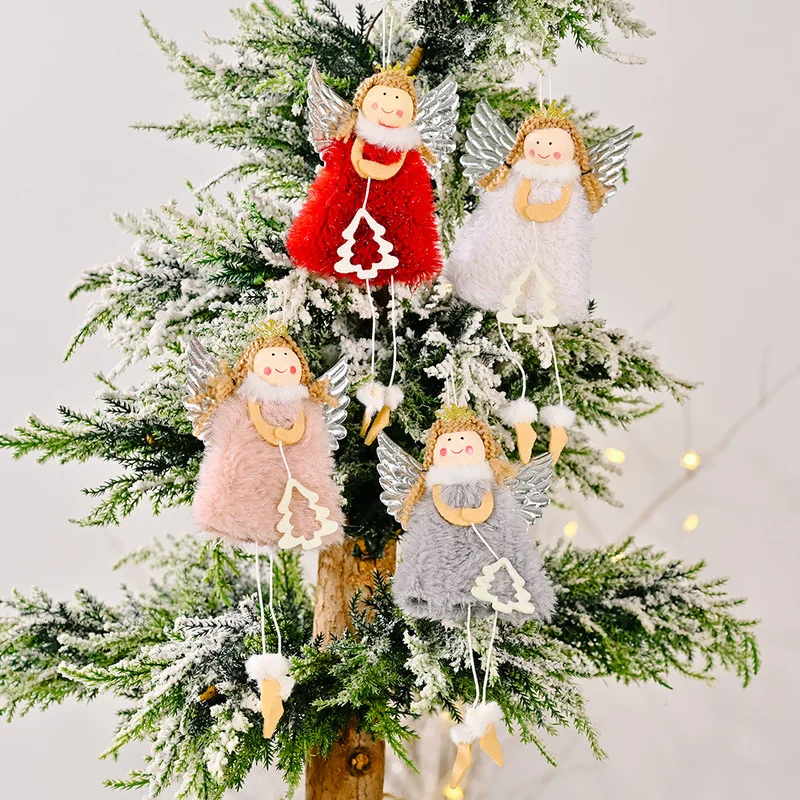 

Christmas Angel Plush Doll Pendant Christmas Tree Ornaments Christmas Gifts Toys Home Christmas Decorations Noel Navidad 2022