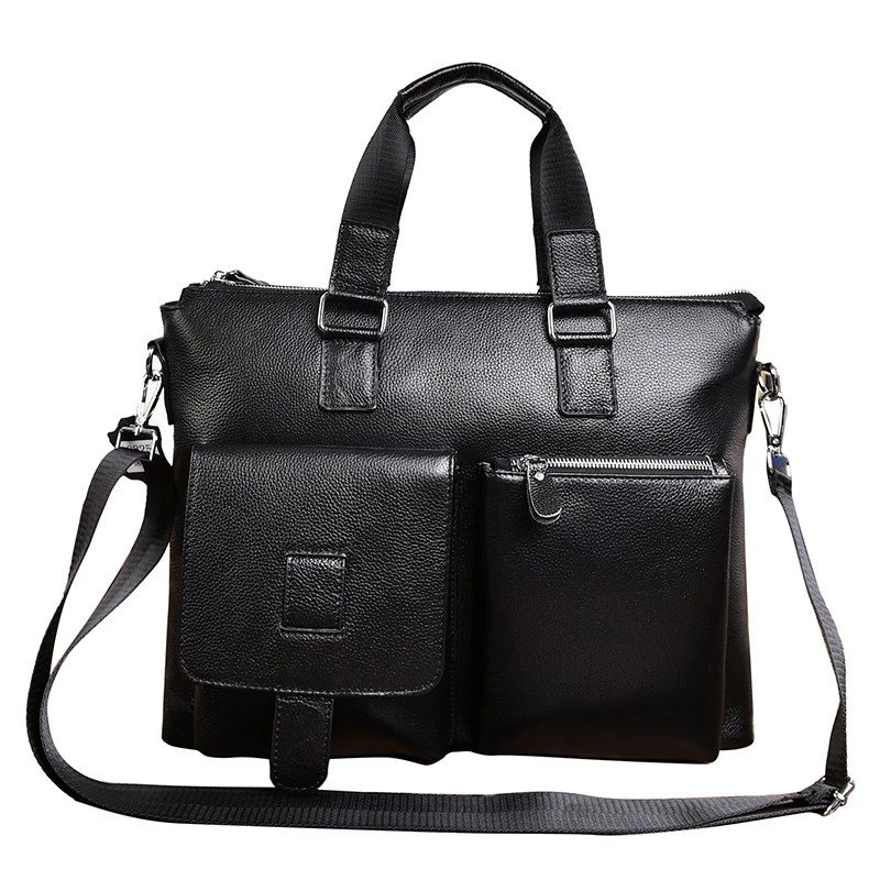 Мужская сумка на плечо из натуральной воловьей кожи модная деловая кошелек