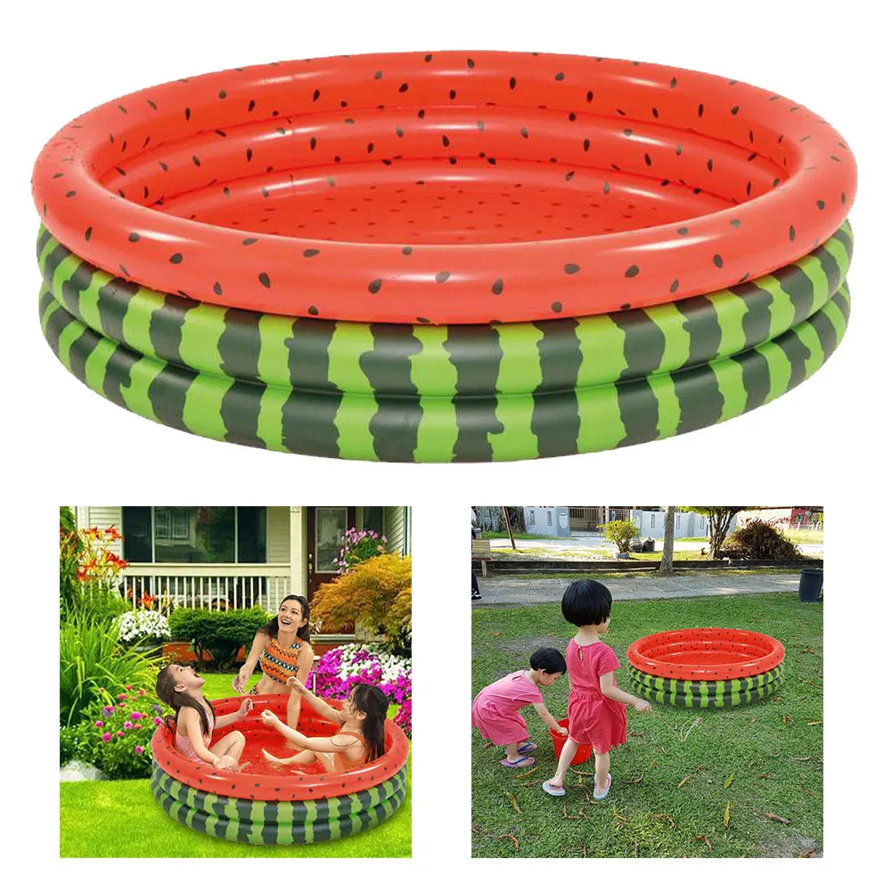 

47inch Inflatable Swimming Pool Watermelon Pool Float For Adult Kids PVC Swimming Mattress Rubber Ring Swimming Pool Water Seat