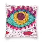Пользовательские глаза Hitomi Yayoi Kusama квадратный декоративный чехол для подушки 3D печать современный абстрактный Рисунок наволочка для дивана