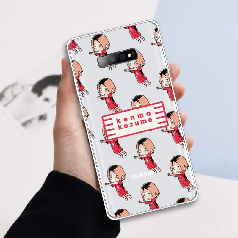 

Kenma Kozume Haikyuu!! Phone Case Transparent For Samsung Galaxy A71 A21s S8 S9 S10 plus note 20 ultra