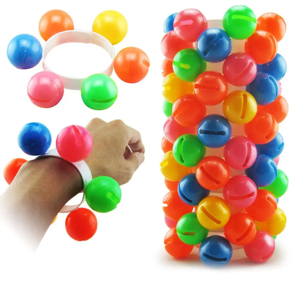 Красочные пластиковые руки ноги мяч погремушка игрушка звук браслет детский сад